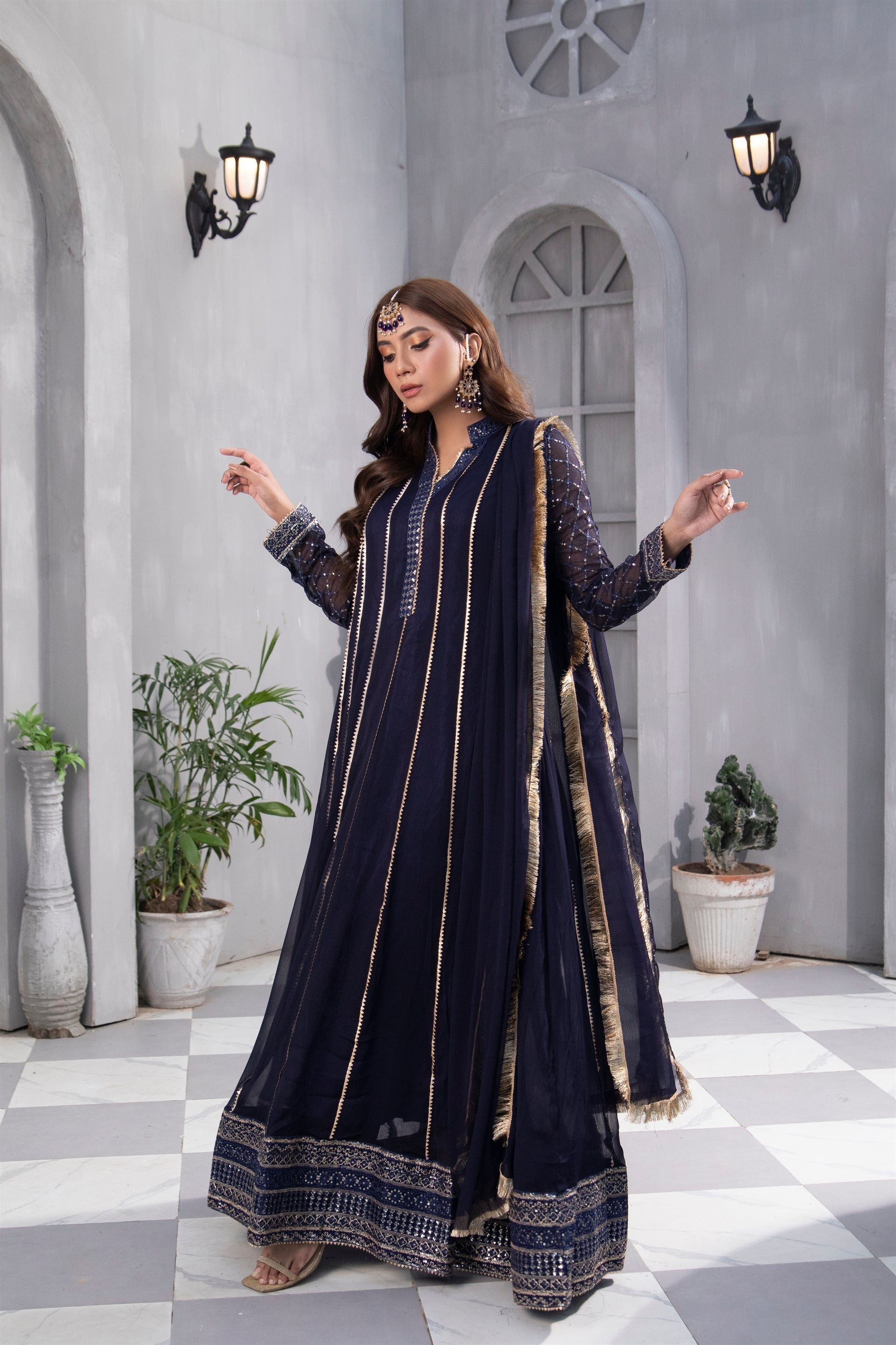 Manahils Stitched Formals Kurti 106