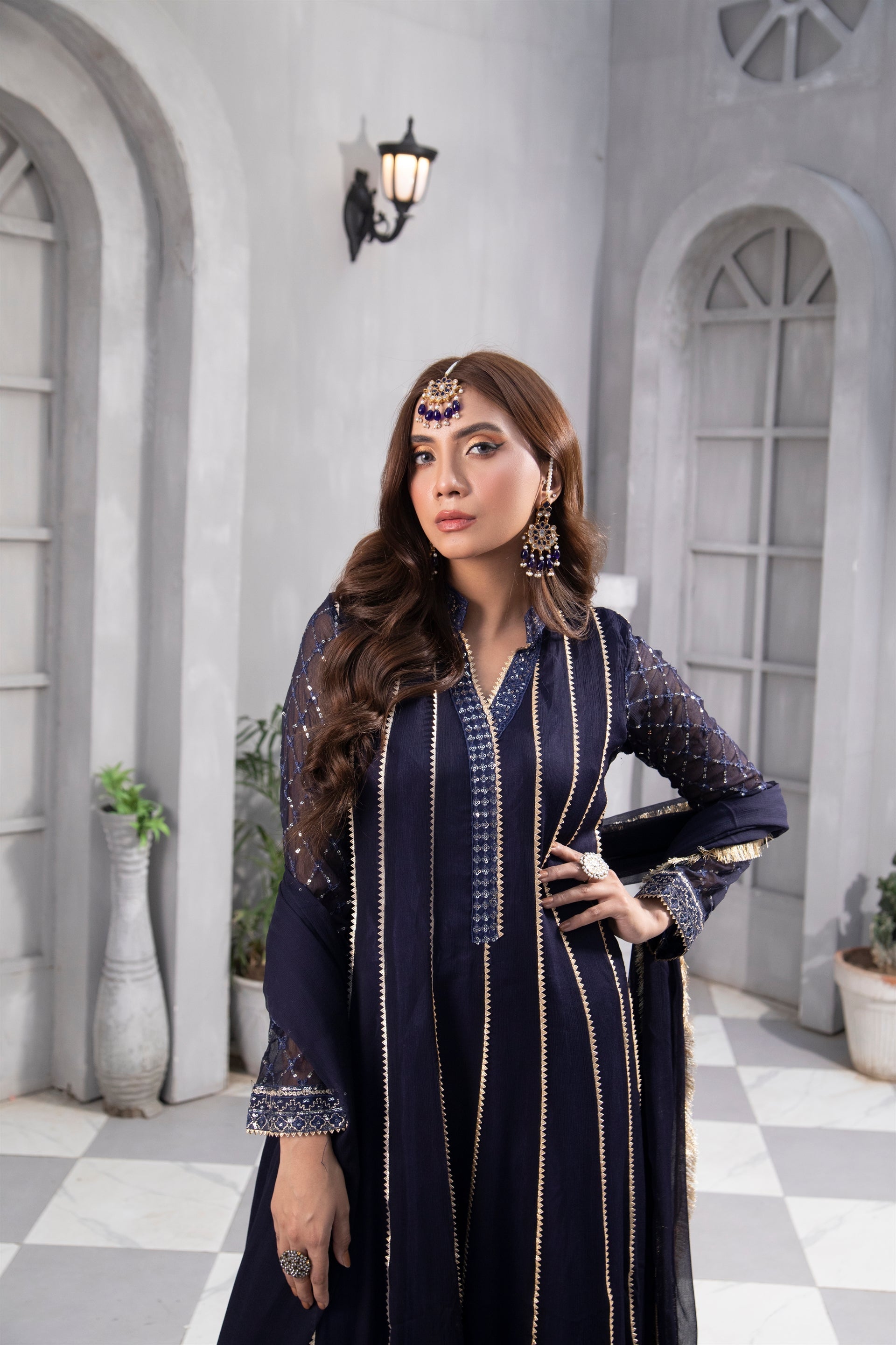 Manahils Stitched Formals Kurti 106
