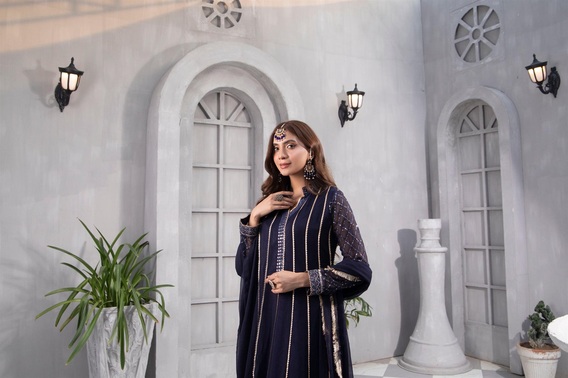 Manahils Stitched Formals Kurti 106