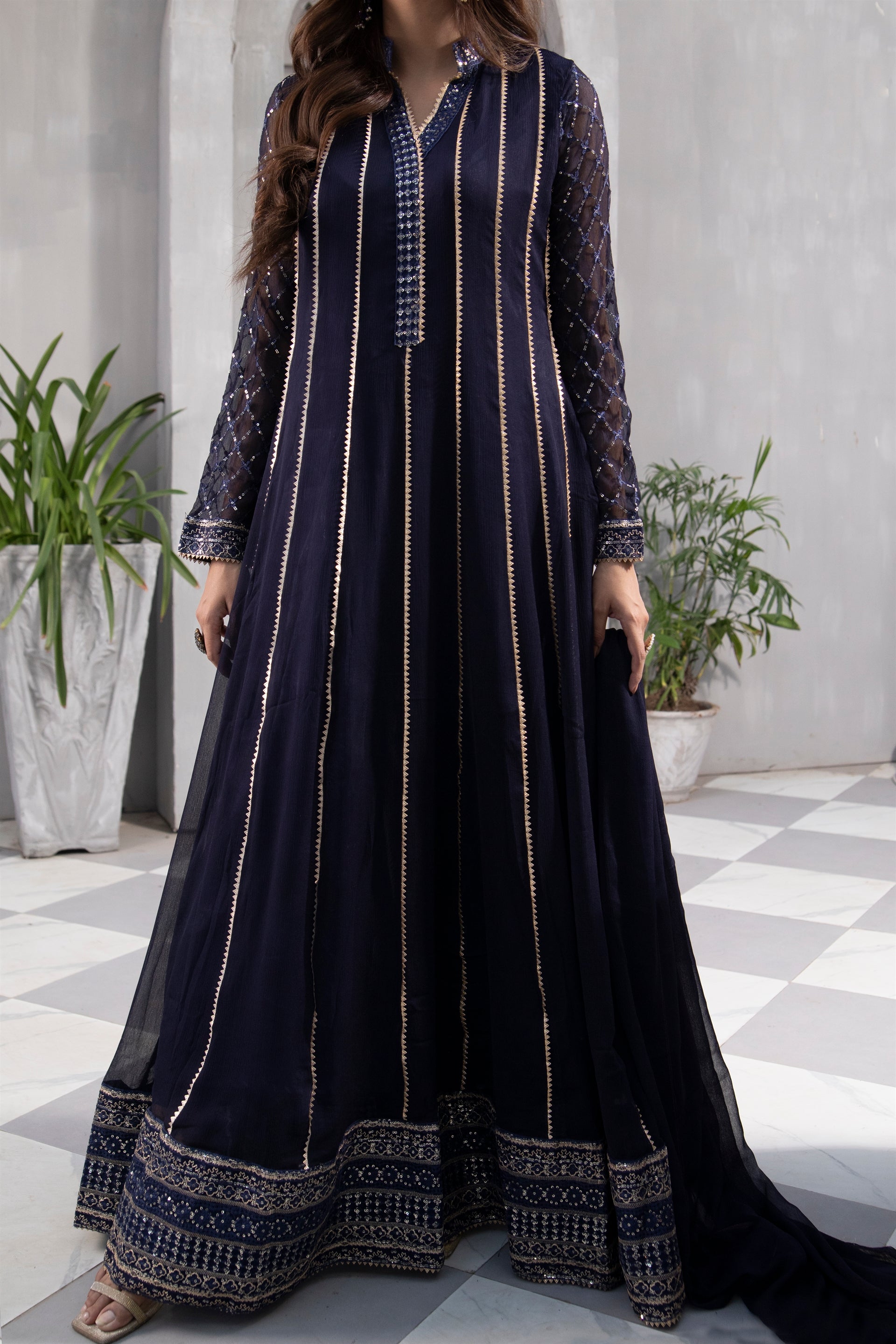Manahils Stitched Formals Kurti 106