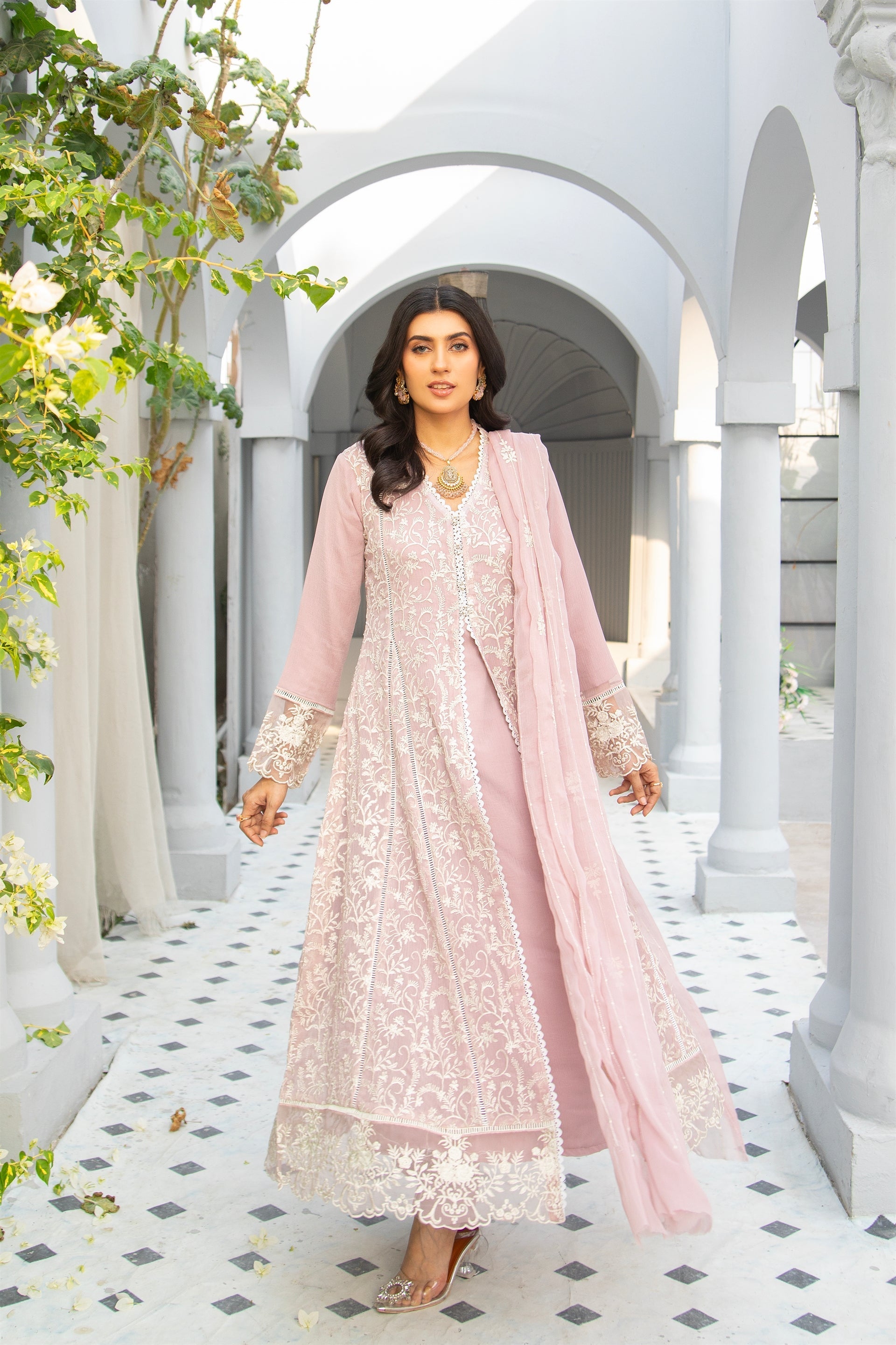 Manahils Stitched Formals K-113-Lilac