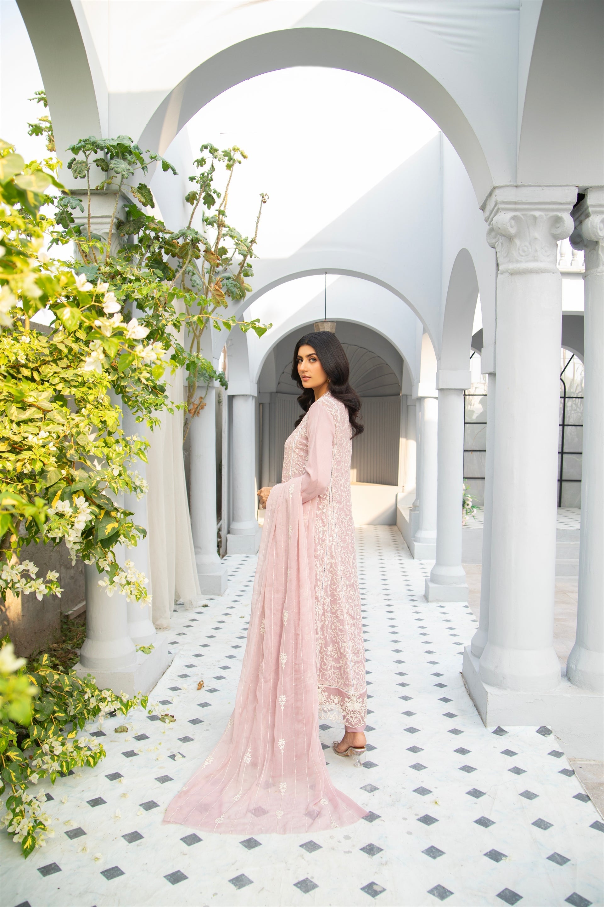 Manahils Stitched Formals K-113-Lilac