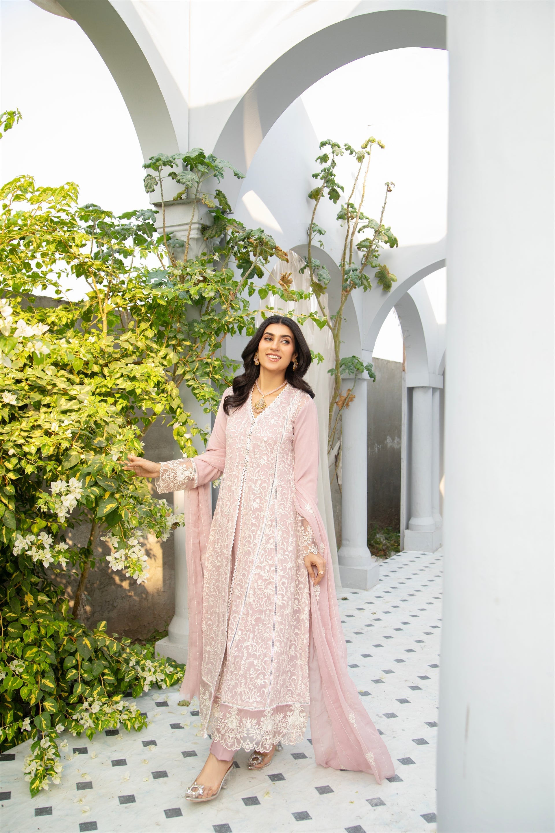 Manahils Stitched Formals K-113-Lilac