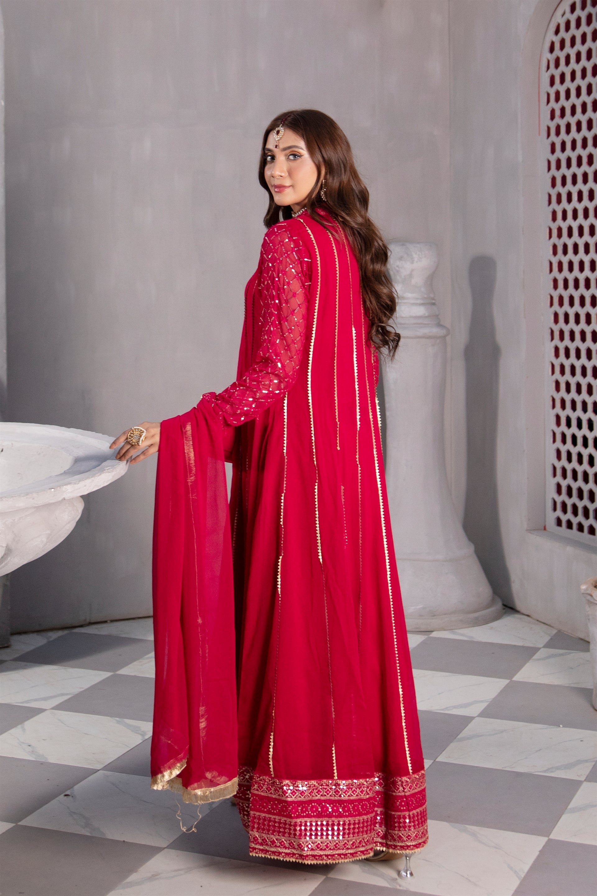 Manahils Stitched Formals Kurti 106