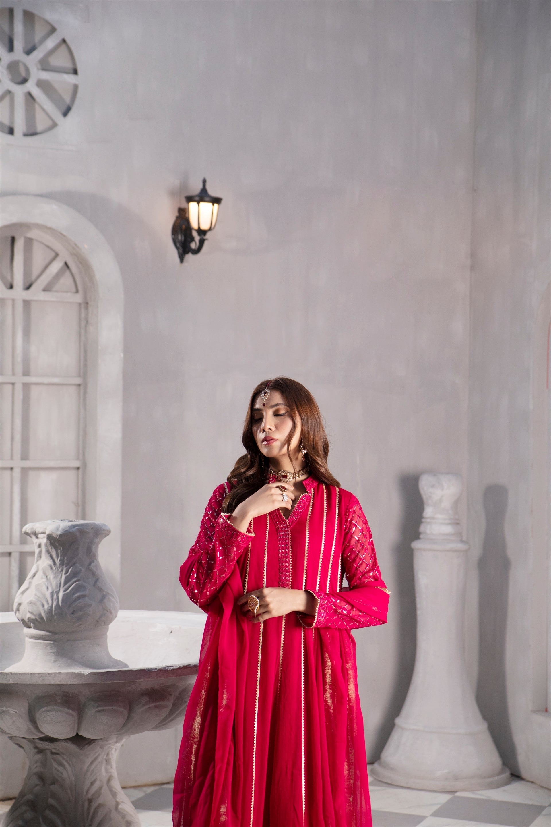 Manahils Stitched Formals Kurti 106