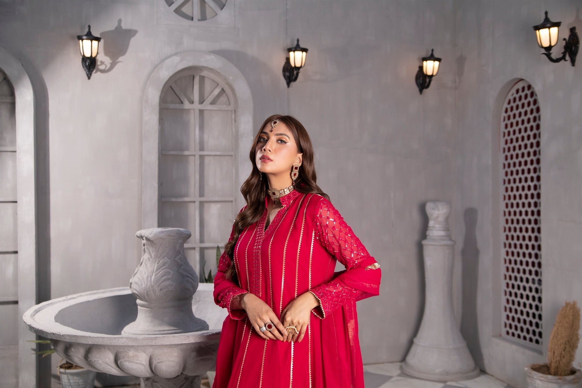 Manahils Stitched Formals Kurti 106