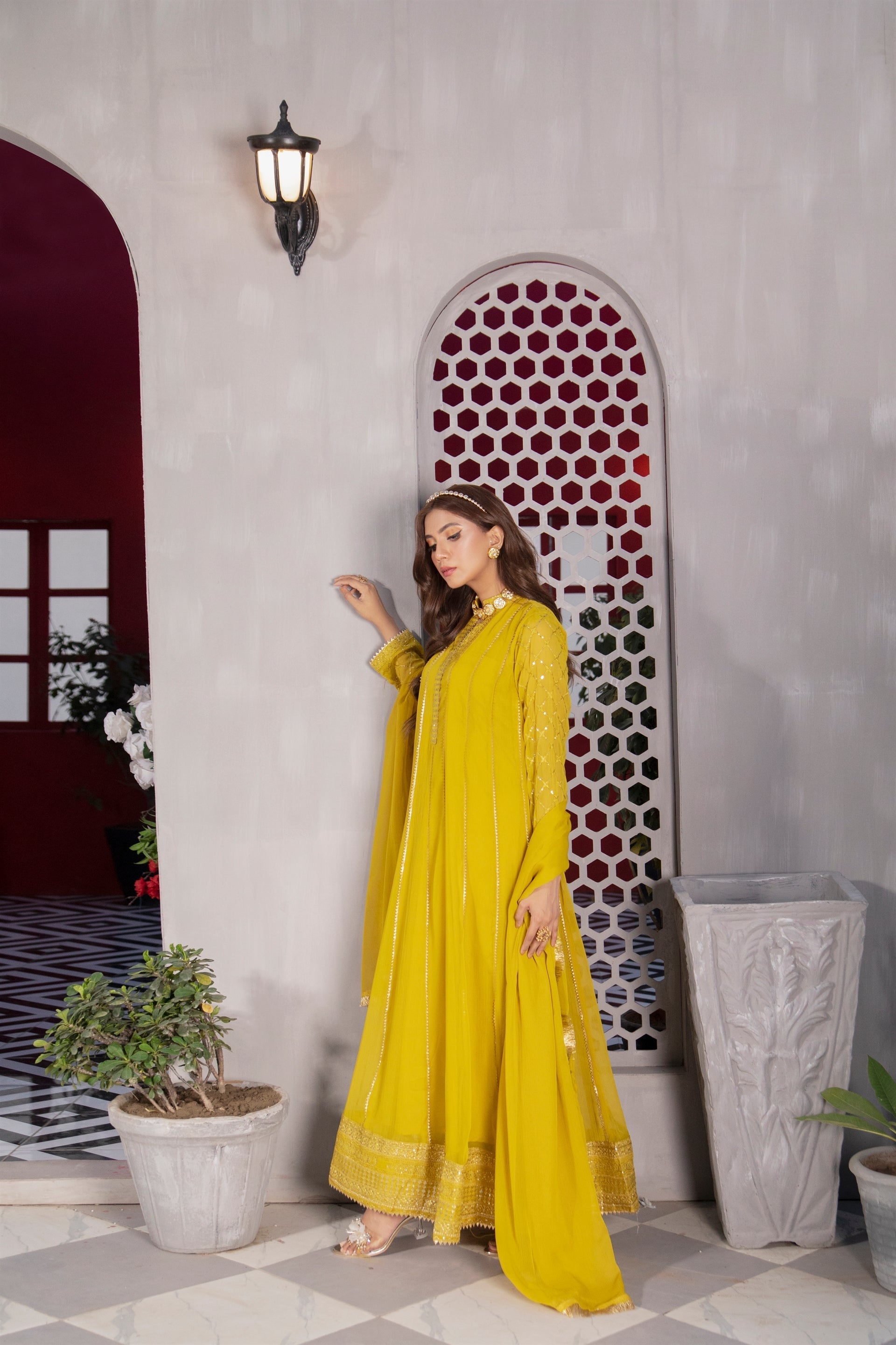 Manahils Stitched Formals Kurti 106