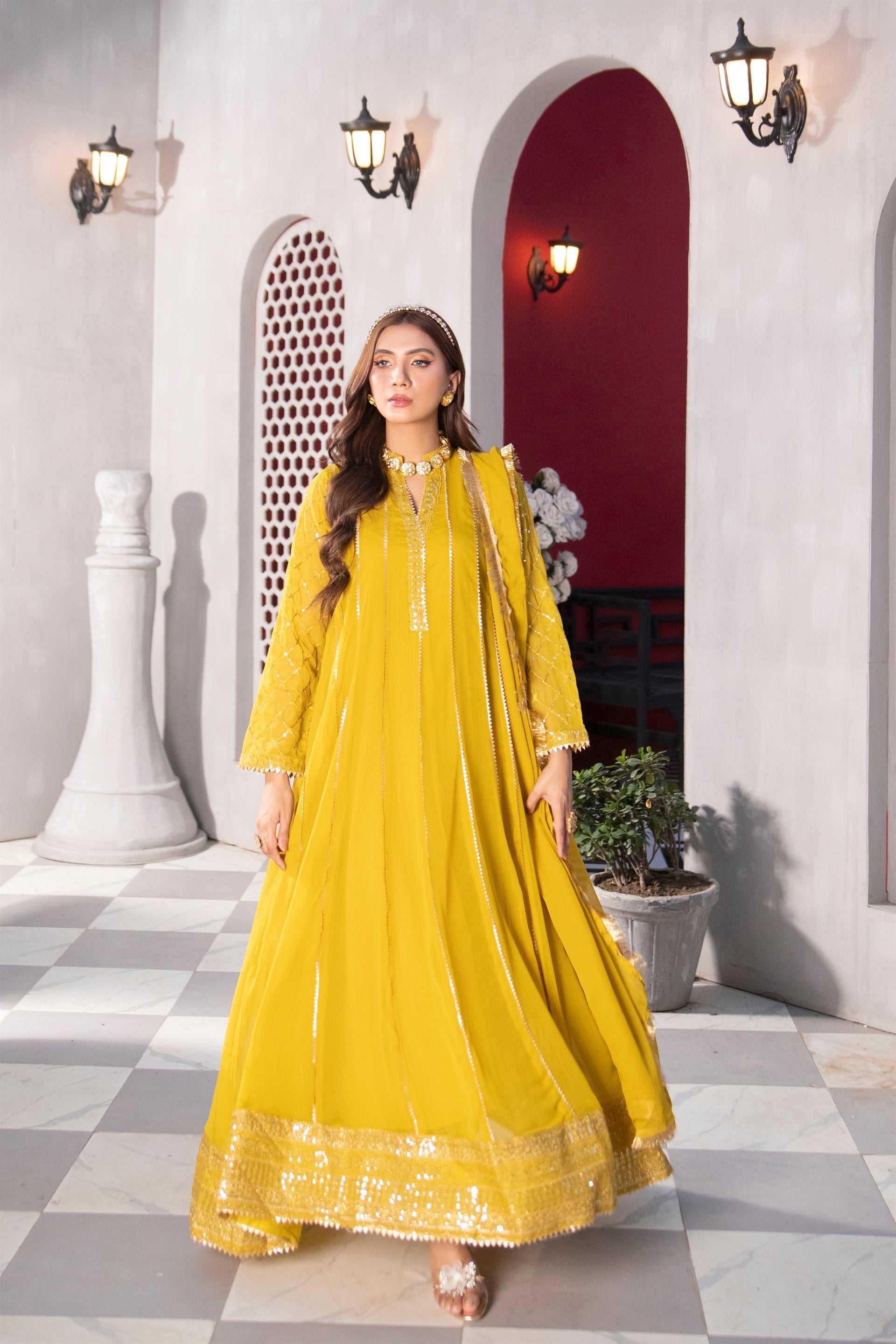 Manahils Stitched Formals Kurti 106