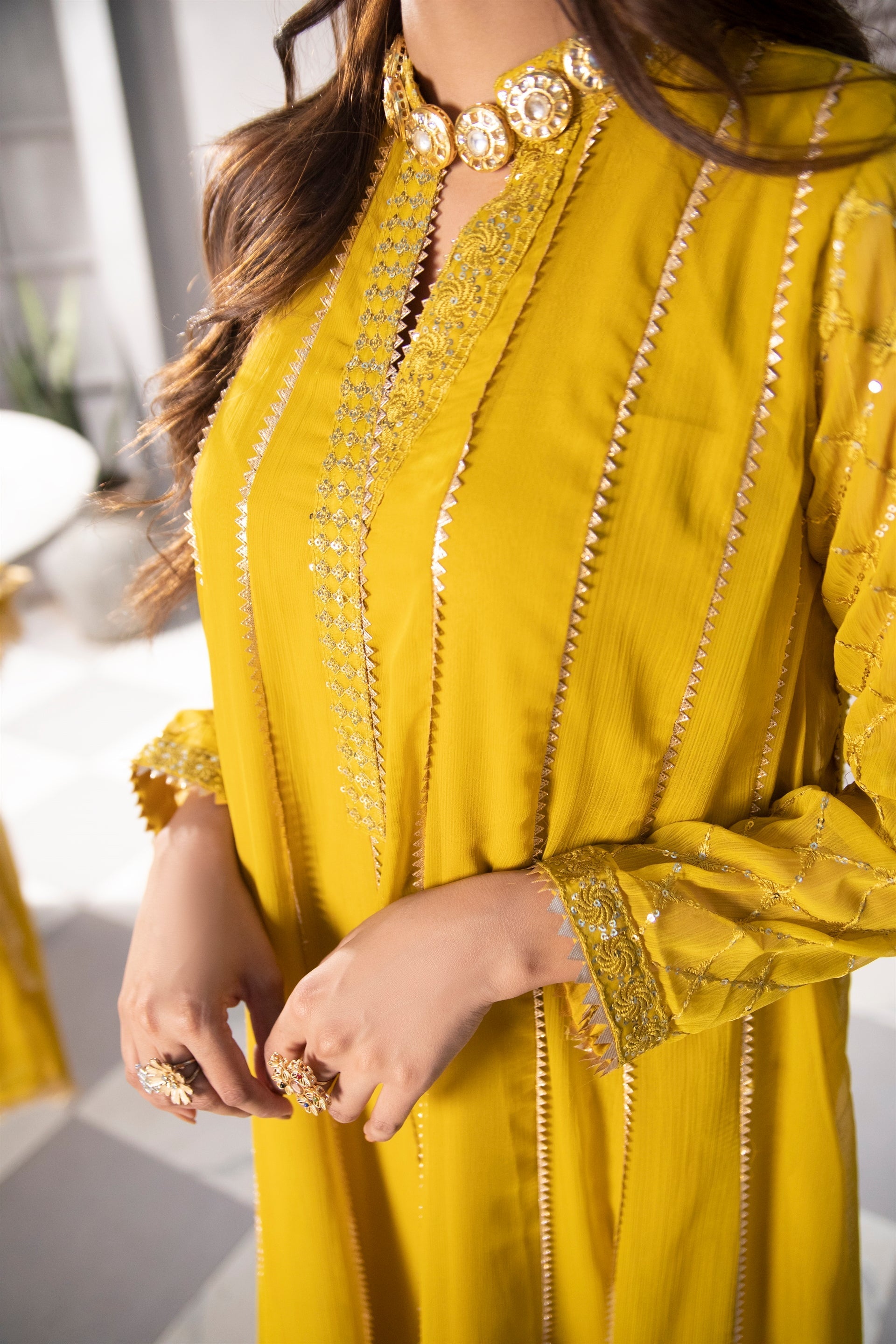 Manahils Stitched Formals Kurti 106