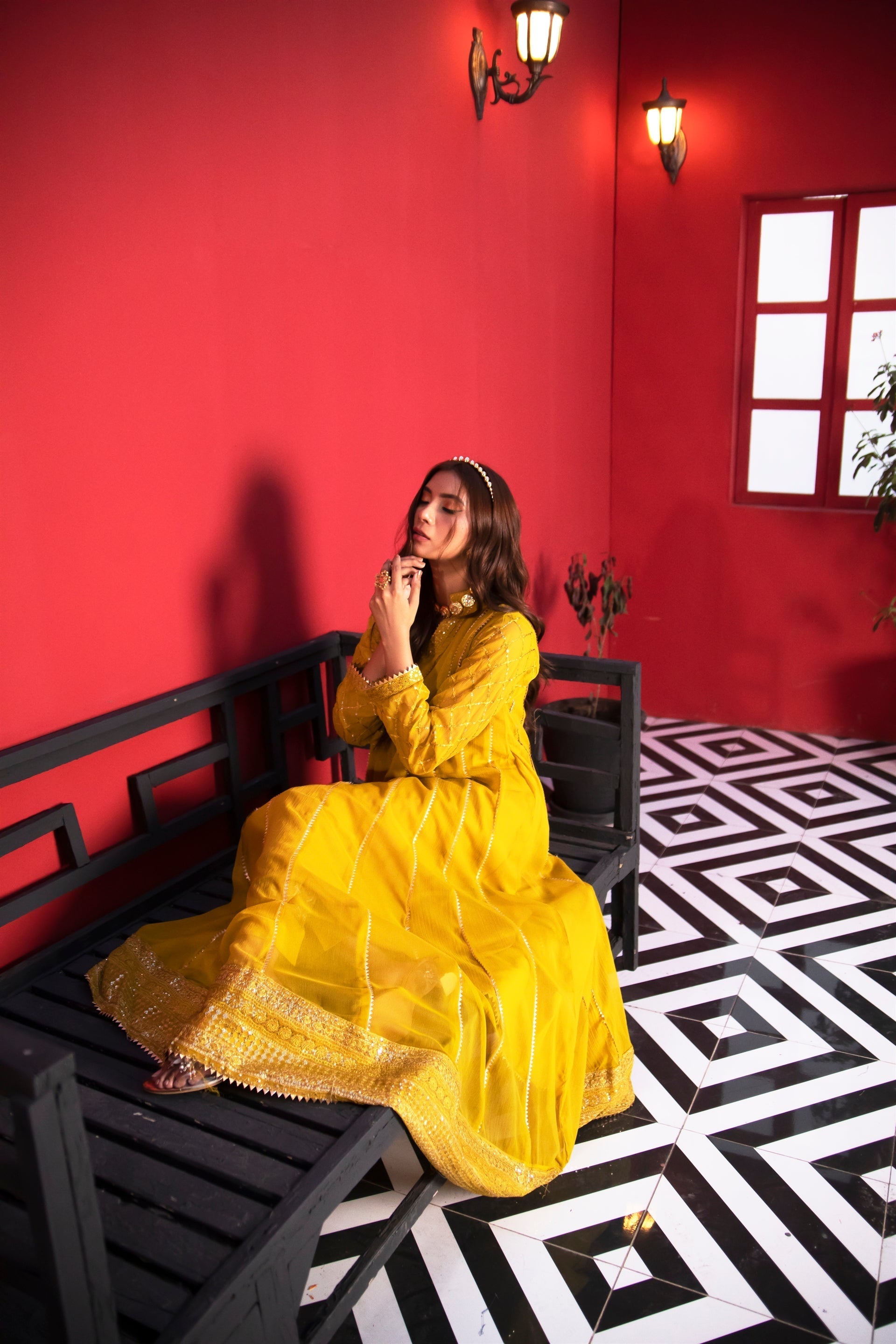 Manahils Stitched Formals Kurti 106