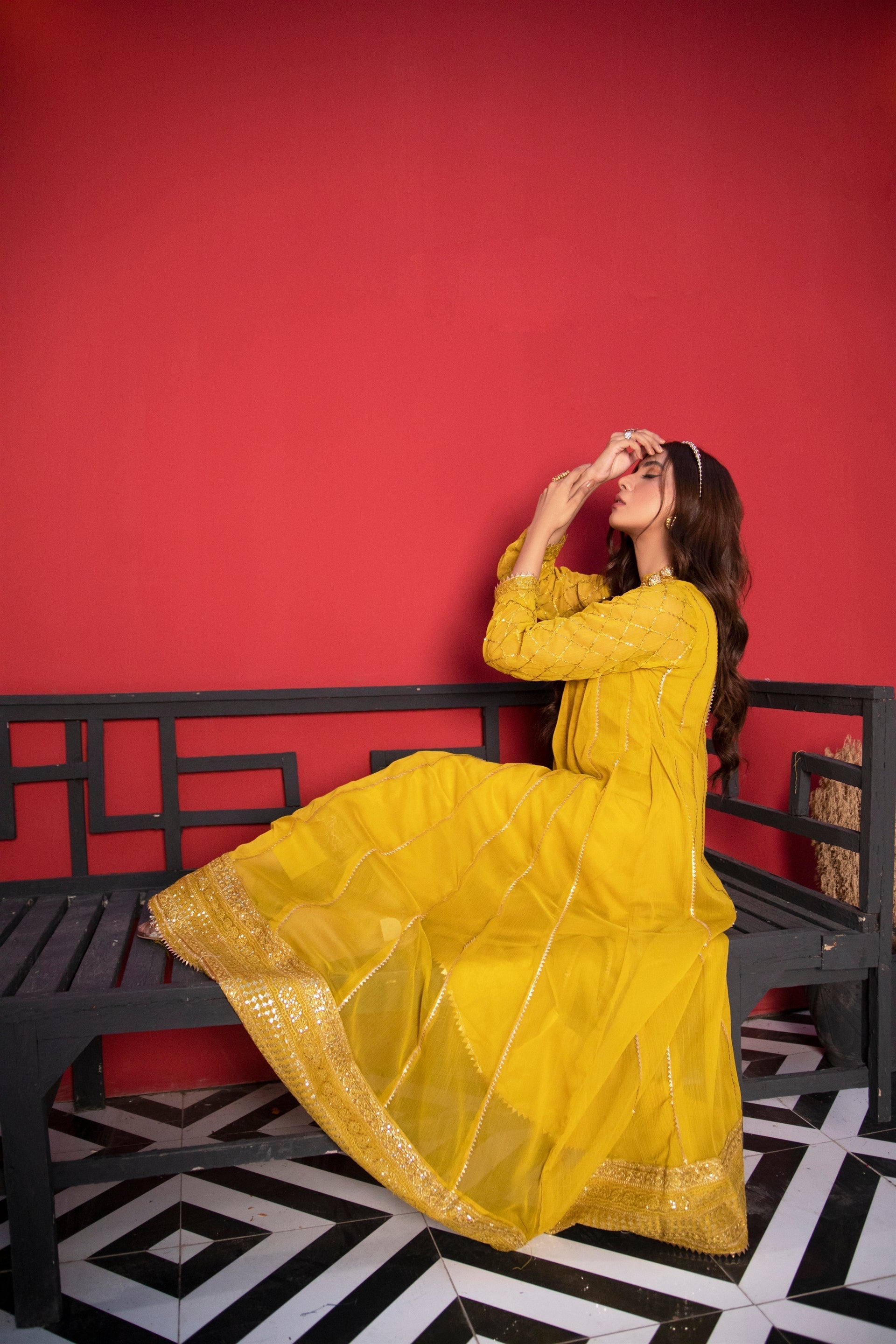Manahils Stitched Formals Kurti 106