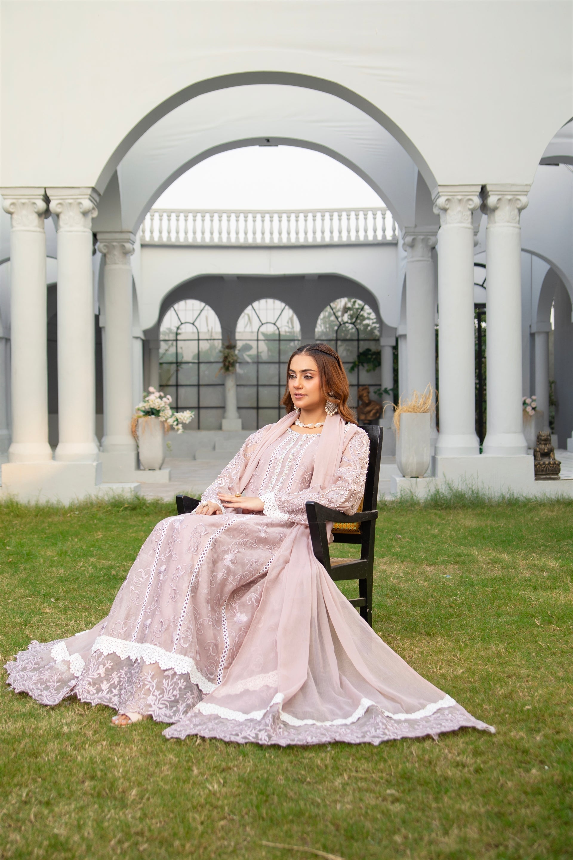 Manahils Stitched Formals K-152-Lilac