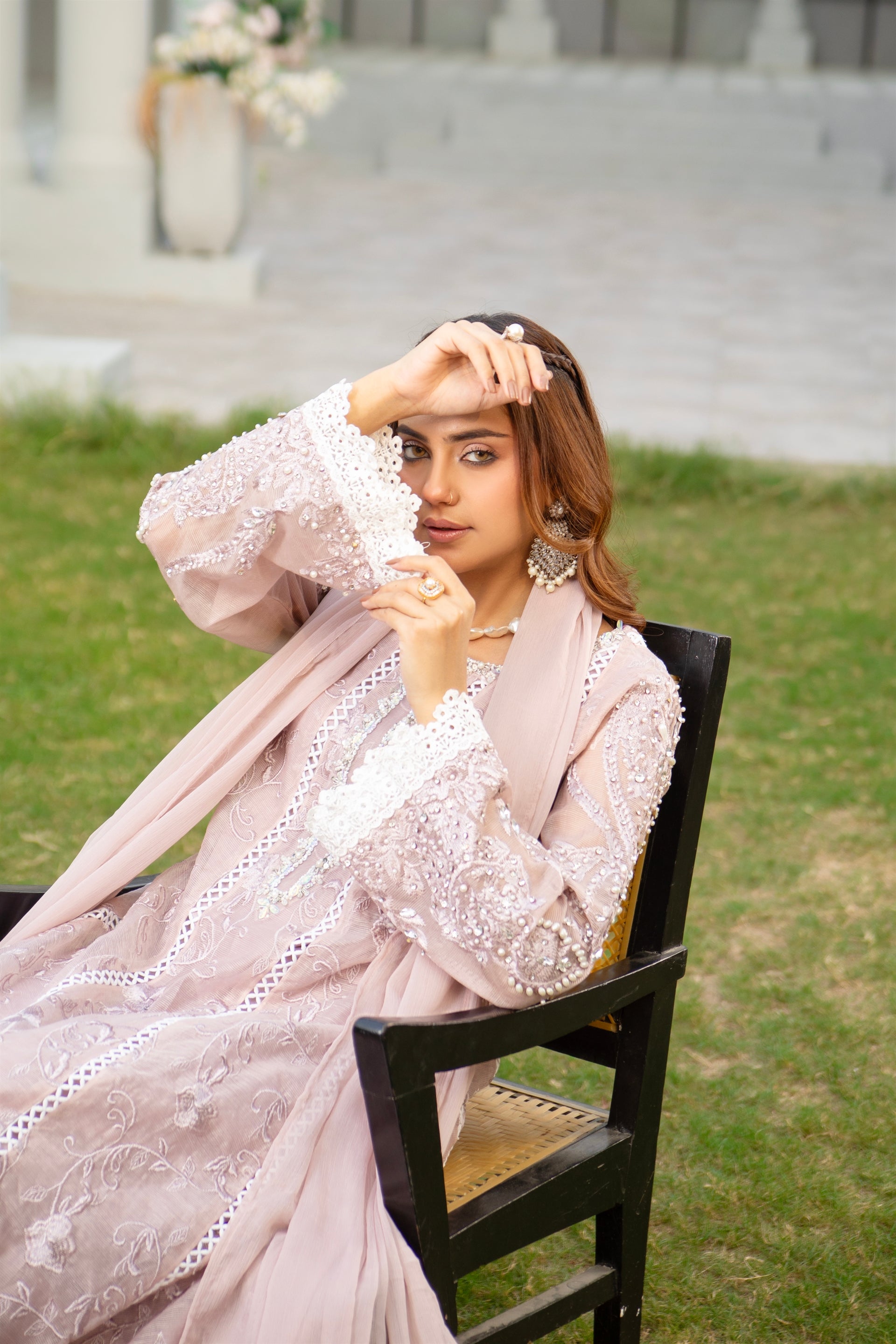 Manahils Stitched Formals K-152-Lilac