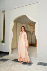 Manahils Stitched Formals K-147-Peach