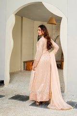 Manahils Stitched Formals K-147-Peach