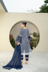 Manahils Stitched Mlt-01-Navy Blue