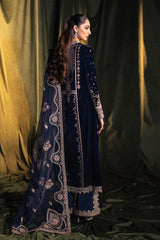 Qalamkar Unstitched 3 Piece Velvet Edit Suit-BK-05-Dalia
