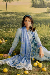 Bloom By Nureh Unstitched 3 Piece Emb and Printed Doriya Lawn Suit-BL-14