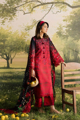 Bloom By Nureh Unstitched 3 Piece Emb and Printed Doriya Lawn Suit-BL-15