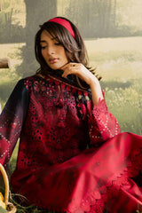 Bloom By Nureh Unstitched 3 Piece Emb and Printed Doriya Lawn Suit-BL-15
