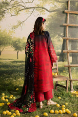 Bloom By Nureh Unstitched 3 Piece Emb and Printed Doriya Lawn Suit-BL-15