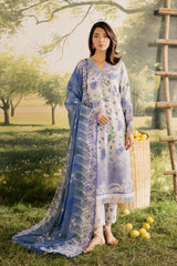 Bloom By Nureh Unstitched 3 Piece Emb and Printed Doriya Lawn Suit-BL-16