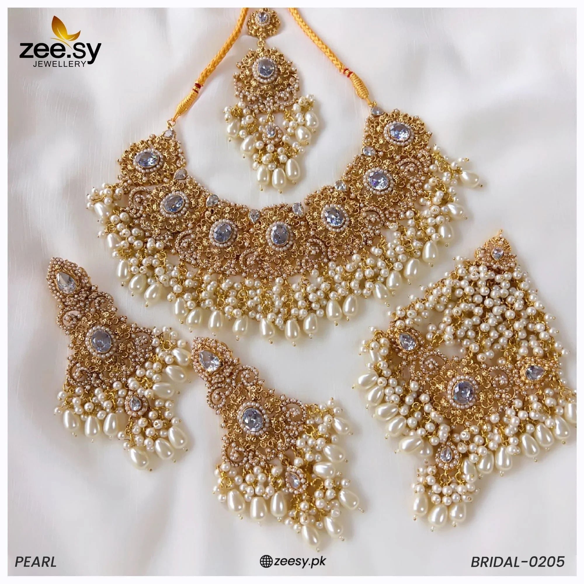 BRIDAL-0205 Pearl - Zeesy Jewellery