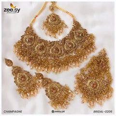 BRIDAL-0206 Champagne - Zeesy Jewellery