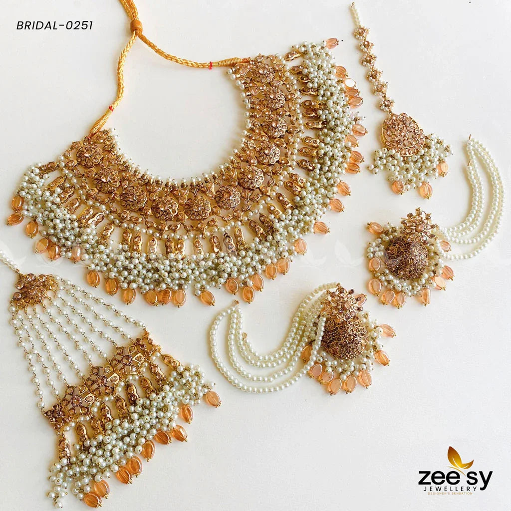 BRIDAL-0251 Champagne - Zeesy Jewellery