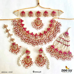 BRIDAL-0261 Red - Zeesy Jewellery