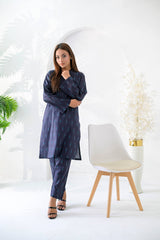Silcot Stitched 2 Piece Summer Lawn Suit-Noor-e-Neel Printed Lawn Ensemble