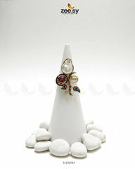 Baroque Crystal Rose Ring - Zeesy Jewellery