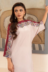 Zebaish By Stitch Vibes Stitched 2 Piece Co Ords Collection'2024-Batwing co-ord Set