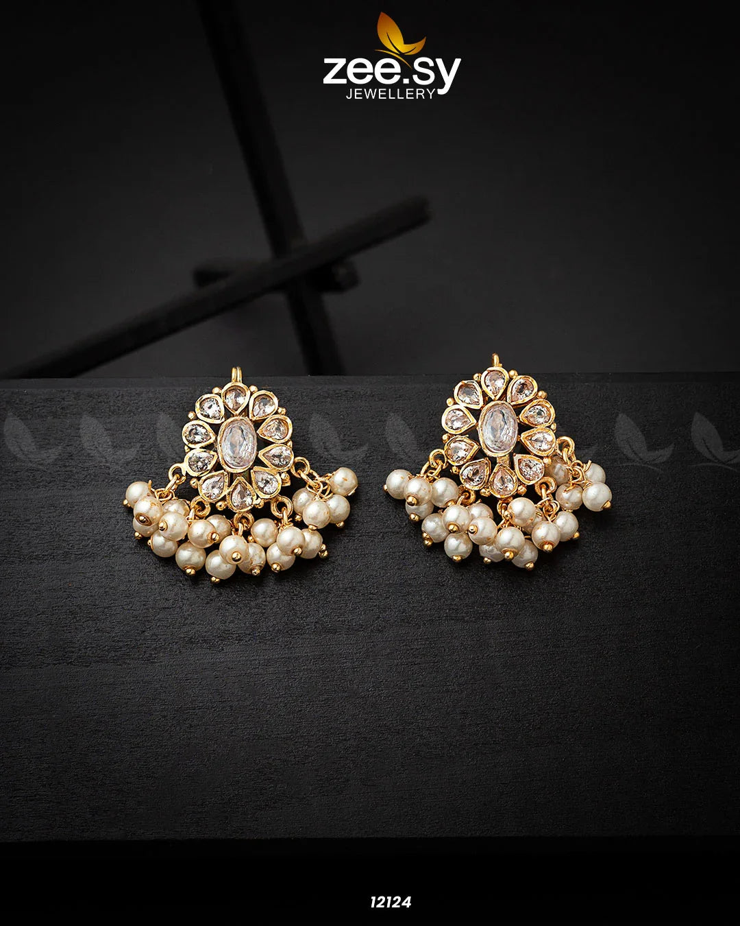 Beads Studs Earrings Pearl - Zeesy Jewellery