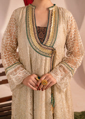 Zaaviay Stitched 3 Piece Luxury Formals Collection'2025-Beige Bloom