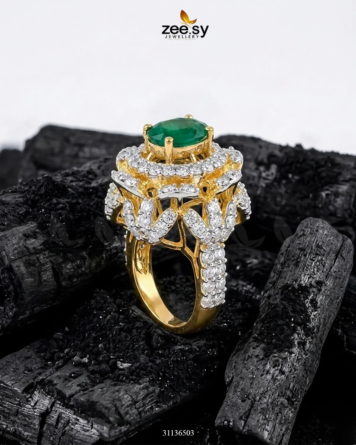 Bella Cocktail Cluster Ring