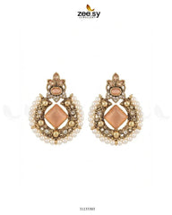 Bella Round Bold Stone Earrings