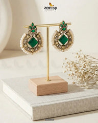 Bella Round Bold Stone Earrings