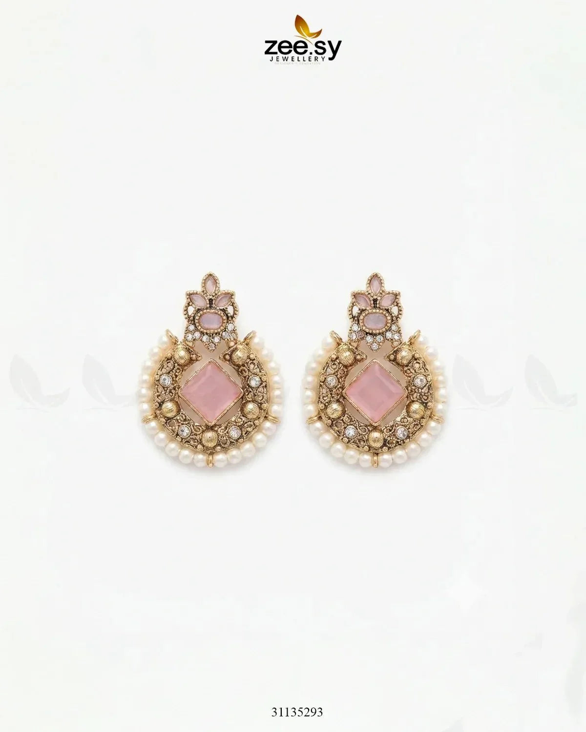 Bella Round Bold Stone Earrings