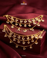 Zeesy-Bella Triple Layers Earring Sahara