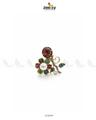 Bella Baroque Cluster Pave Ring - Zeesy Jewellery