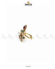 Bella Baroque Cluster Pave Ring - Zeesy Jewellery