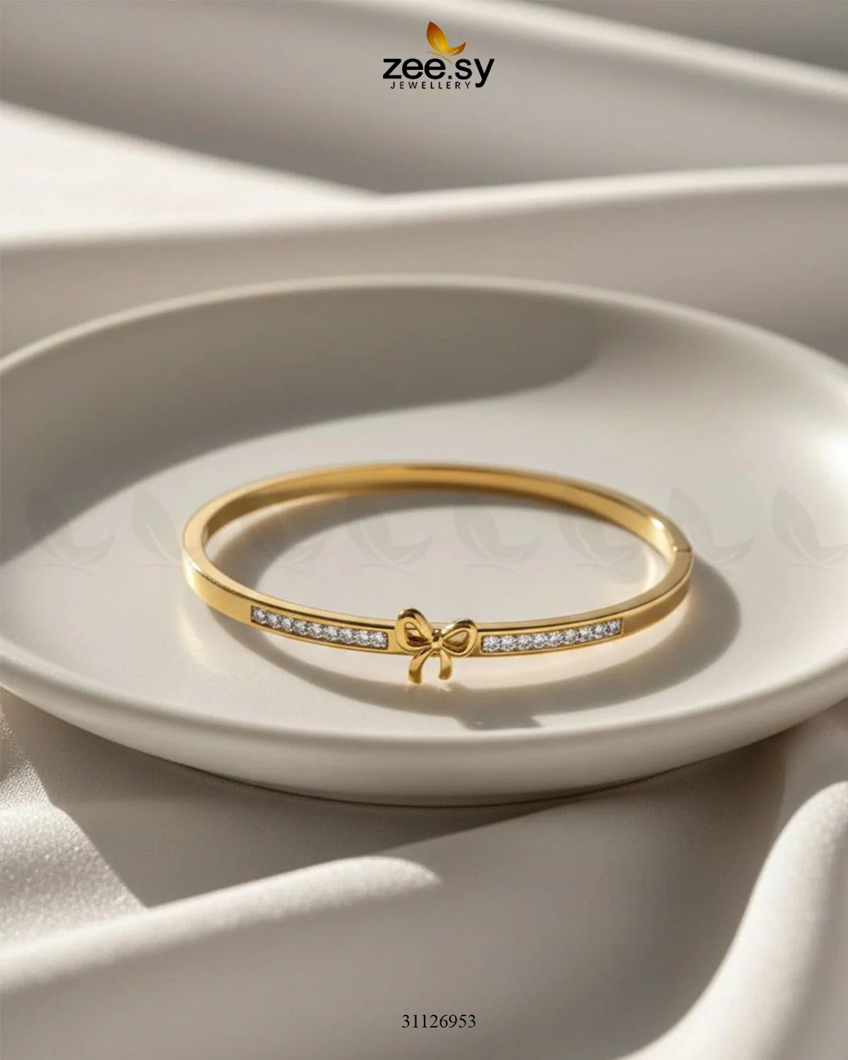 Bella Ribbon Bow Cluster Bracelet - Zeesy Jewellery