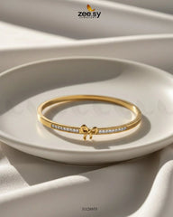 Bella Ribbon Bow Cluster Bracelet - Zeesy Jewellery