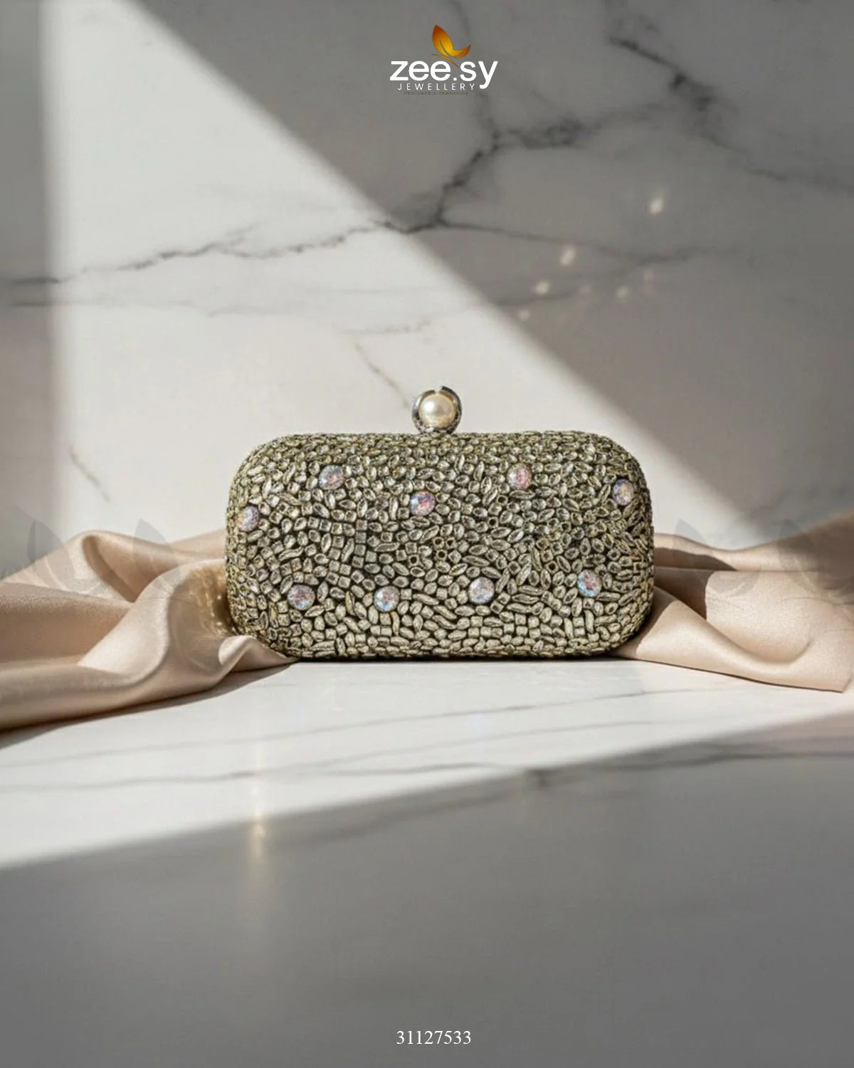 Berry Toned Crystal Fiesta Bag - Zeesy Jewellery