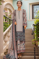 Bin Saeed Stitched 3 Piece Exc Chikankari Lawn Suit-SM-2140-Off White