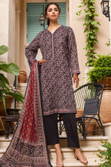 Bin Saeed Stitched 3 Piece Exc Printed Lawn Vol-03 Suit-NSM-2264-Blue