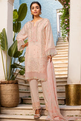 Bin Saeed Stitched 3 Piece Luxury Suit-RTCS-2308-Pink