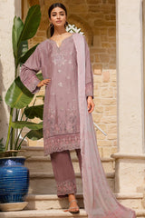 Bin Saeed Stitched 3 Piece Luxury Suit-RTCS-2309-Grey