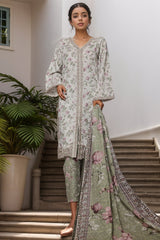 Bin Saeed Stitched 3 Piece Luxury Front Open Cutwork Vol-03 Suit-SM-2158-Pista